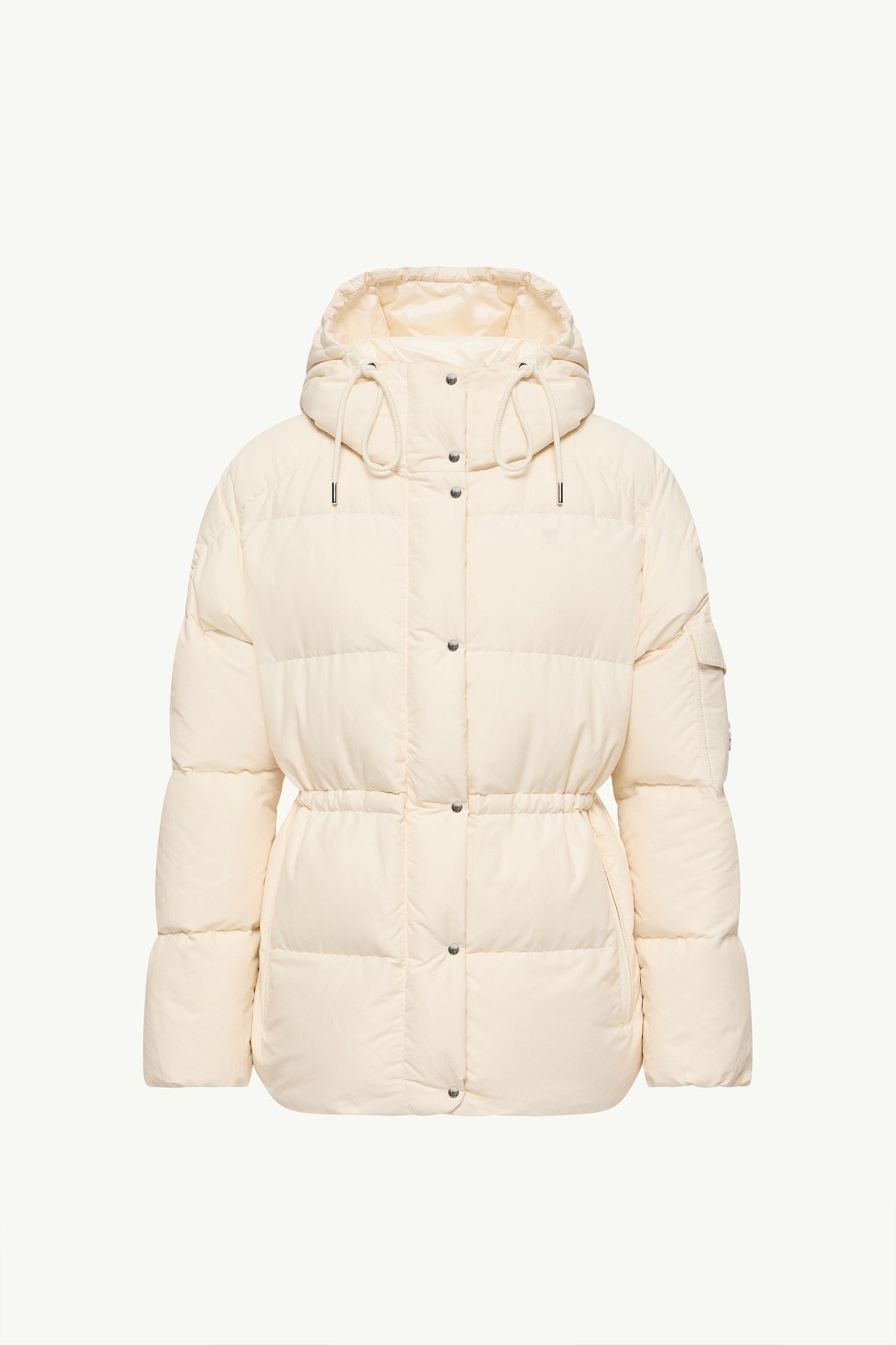 Moncler Himalaya Blanc Ivoire · Doudoune courte à capuche