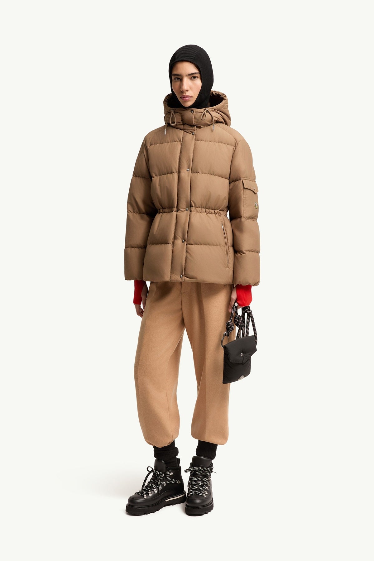 Moncler Himalaya Marron Clair · Doudoune courte à capuche