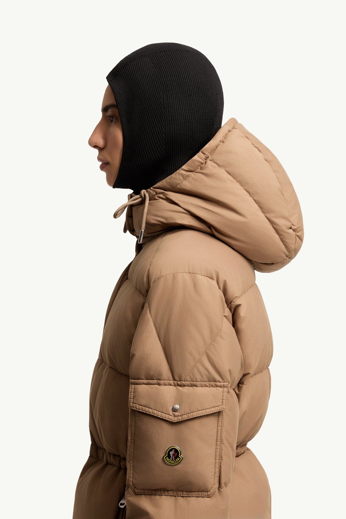 Moncler Himalaya Marron Clair · Doudoune courte à capuche