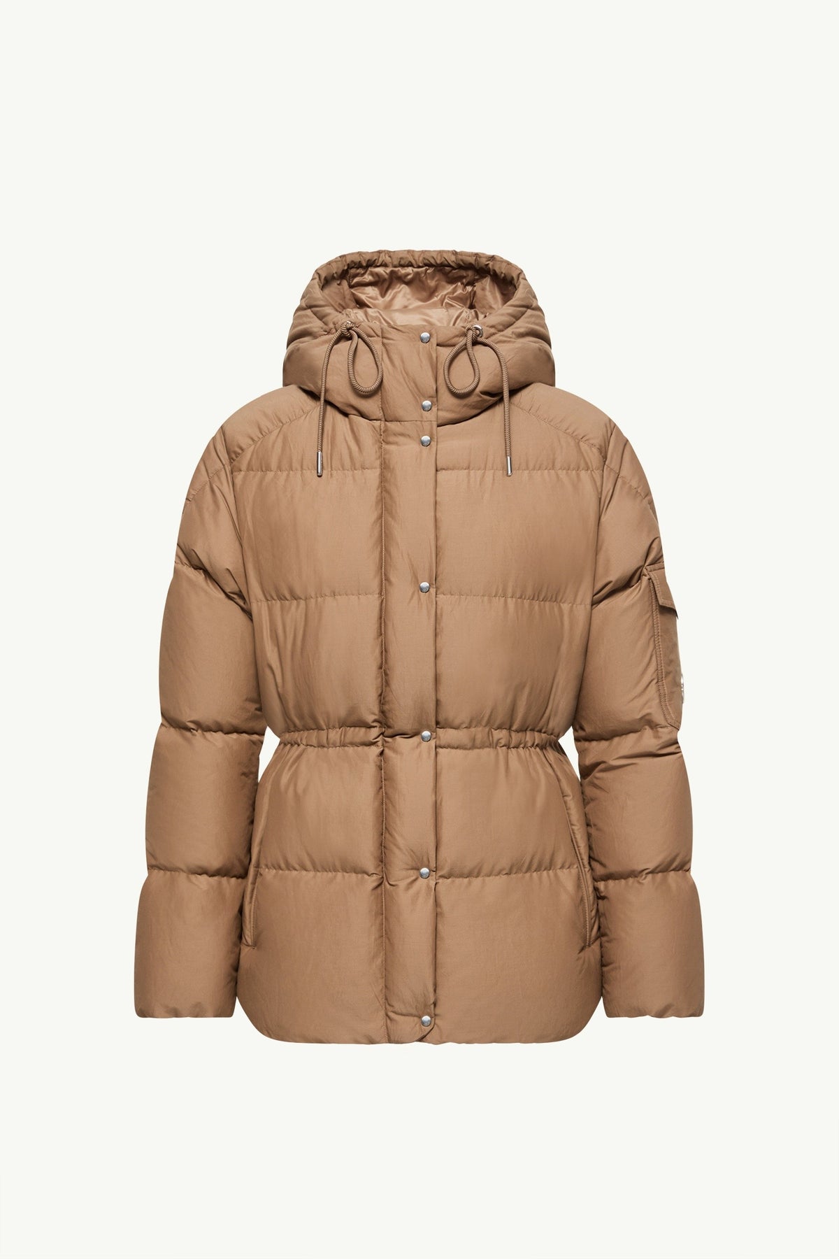 Moncler Himalaya Marron Clair · Doudoune courte à capuche