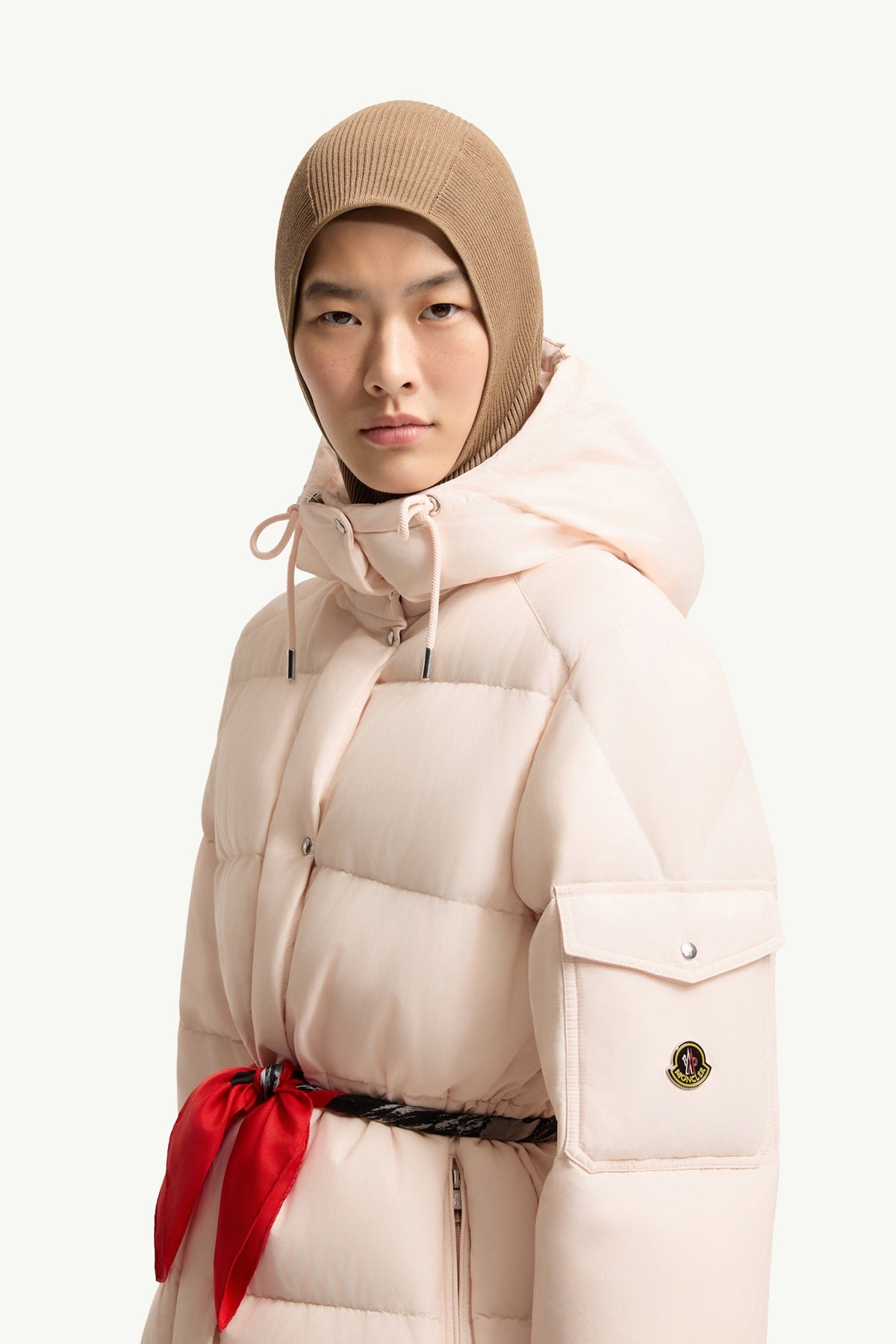 Moncler Himalaya Rose Clair · Doudoune courte à capuche