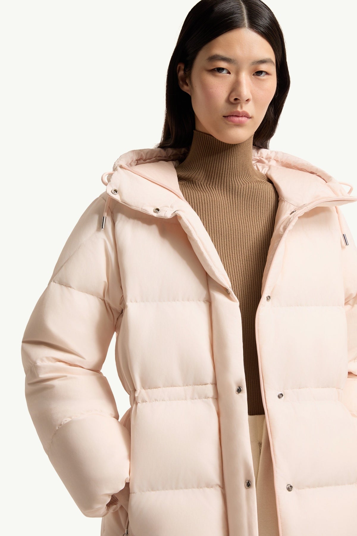 Moncler Himalaya Rose Clair · Doudoune courte à capuche