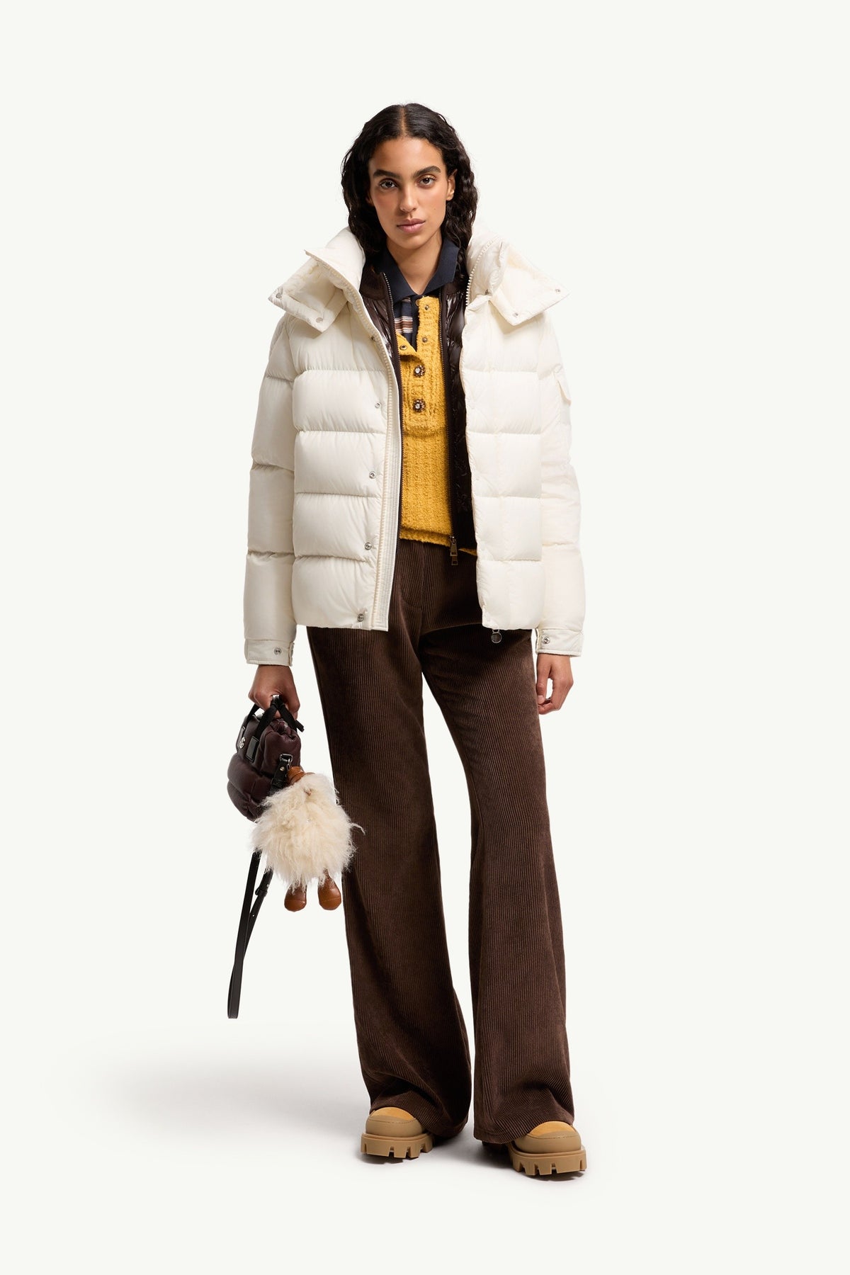 Moncler Maya 70 Blanc · Doudoune courte à capuche