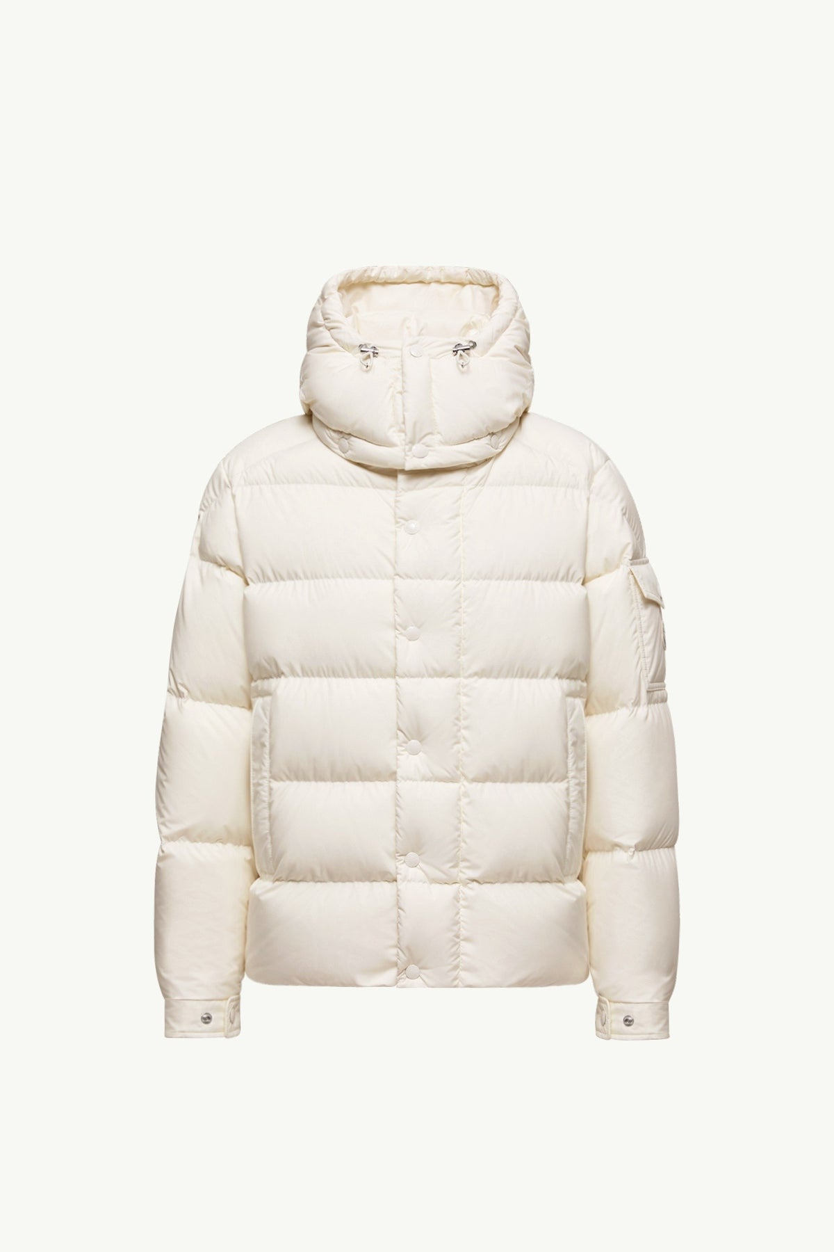 Moncler Maya 70 Blanc · Doudoune courte à capuche