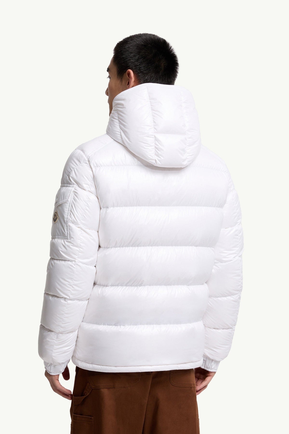 Moncler Maya Blanc · Doudoune à capuche
