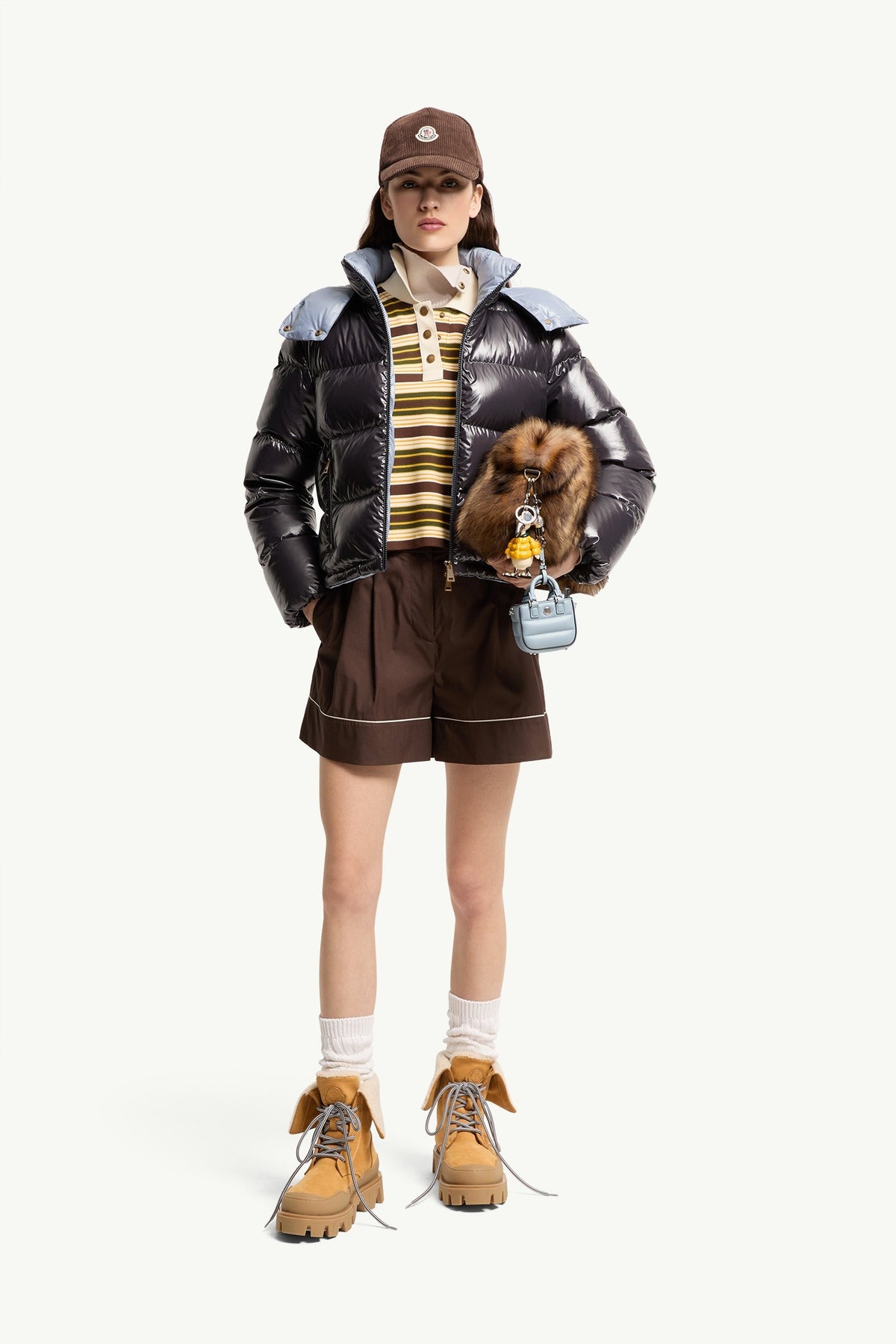 Moncler Niveole Bleu Marine · Doudoune courte
