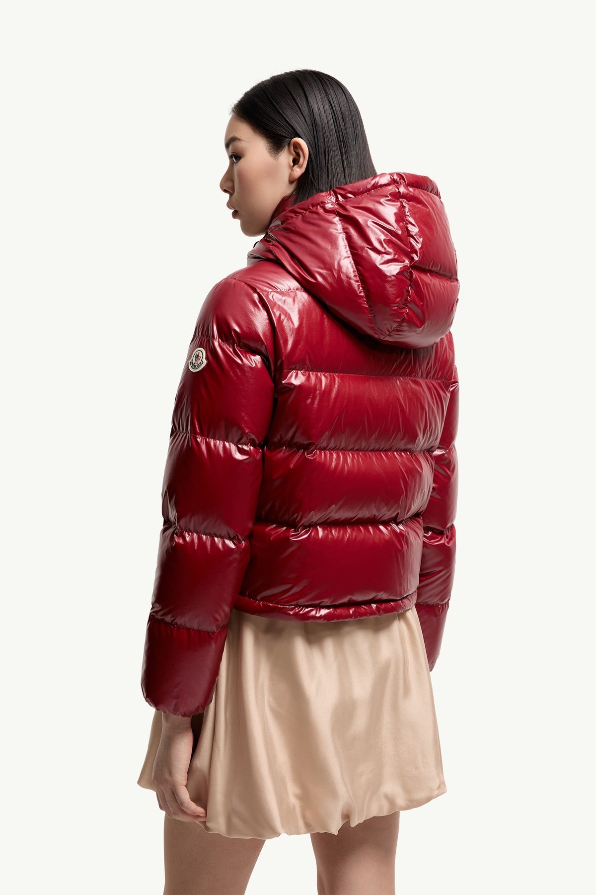 Moncler Niveole Rouge Rubis · Doudoune courte
