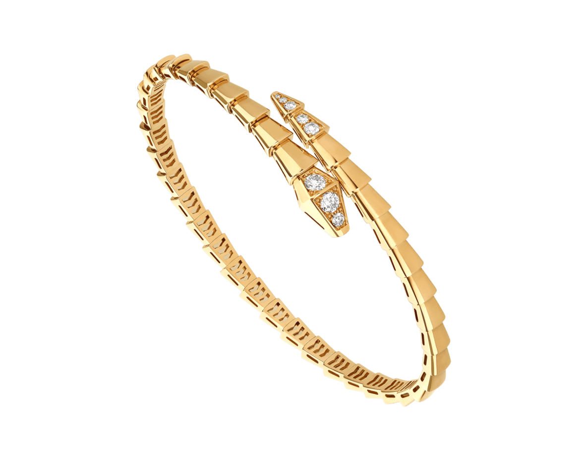 BVLGARI - Serpenti Viper Yellow Gold Diamond Bracelet