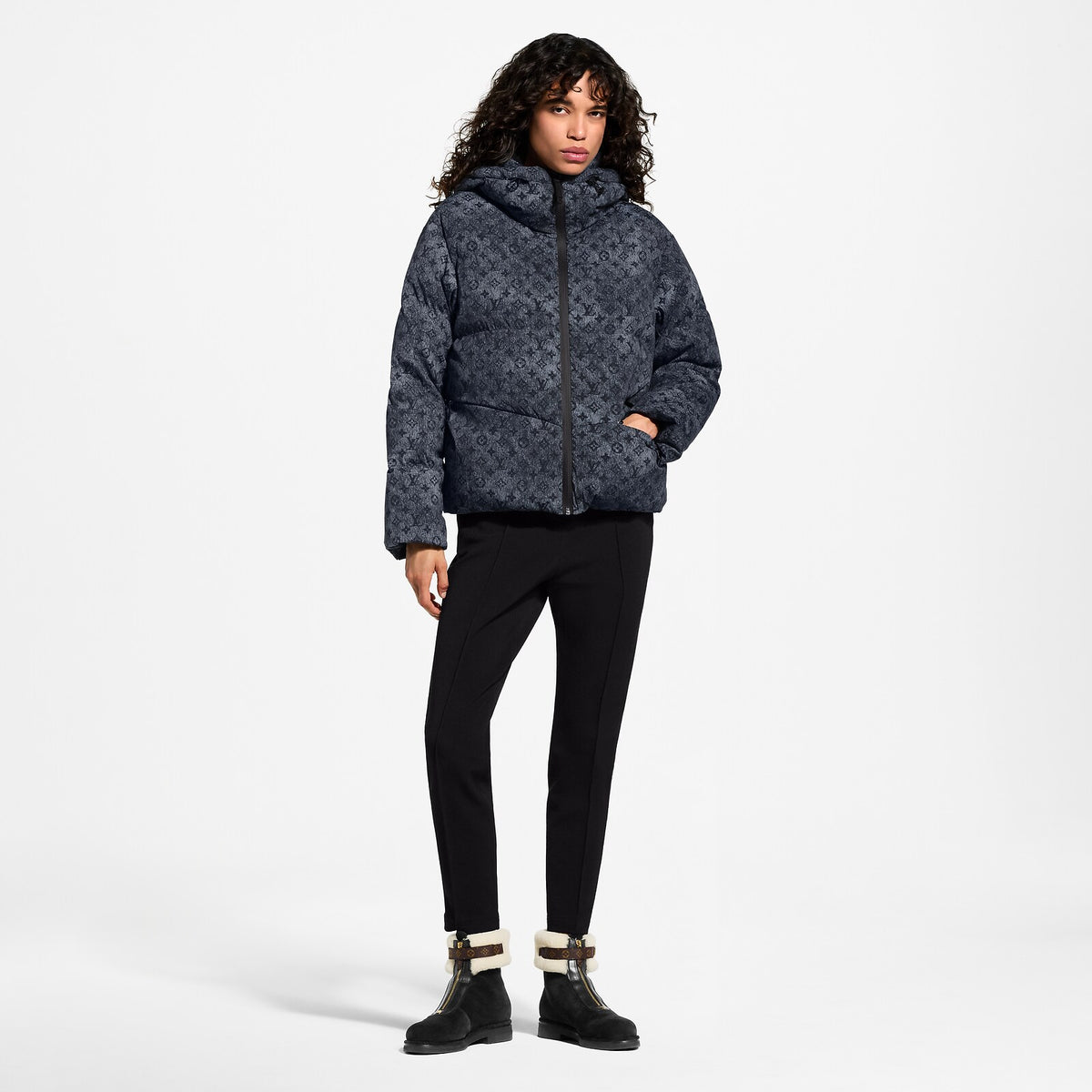 Louis Vuitton Monogram Denim Bleu · Doudoune