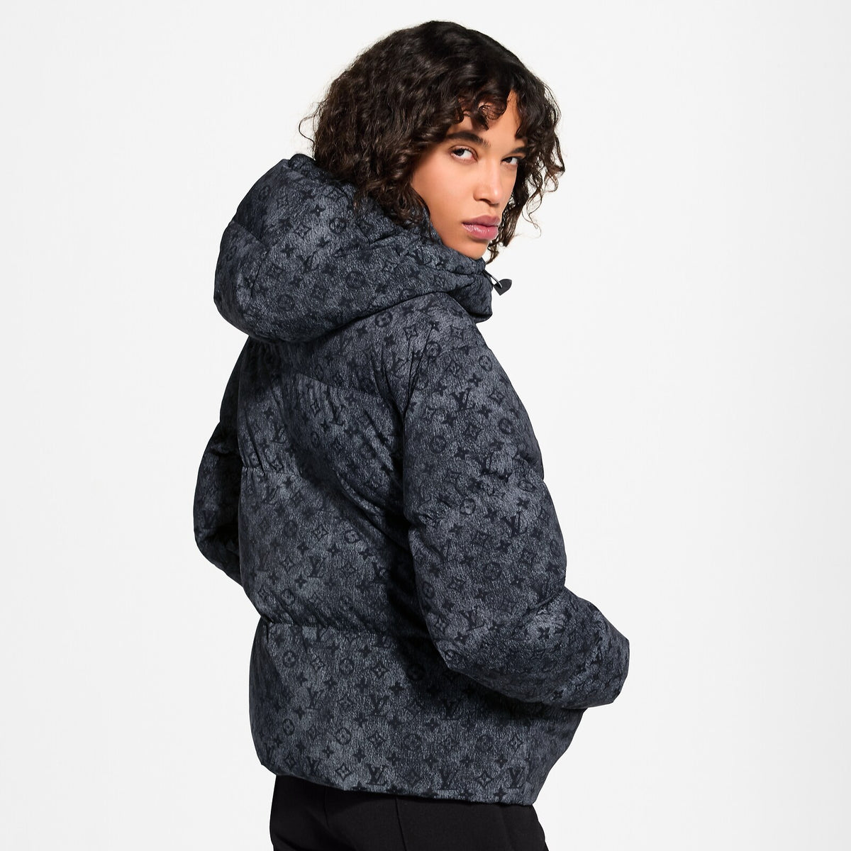 Louis Vuitton Monogram Denim Bleu · Doudoune
