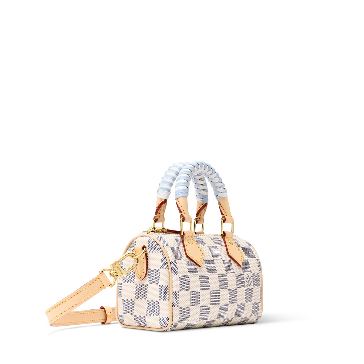 LV Nano Speedy Azur Canvas Bag