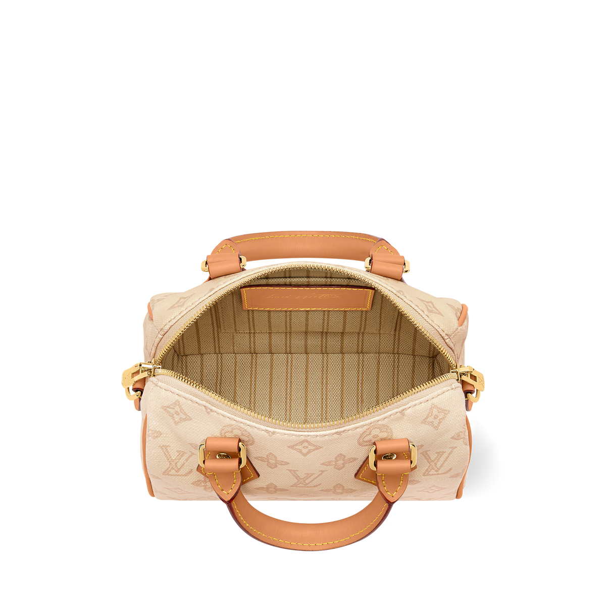 LV Speedy Bandouliere 20 Beige Bag