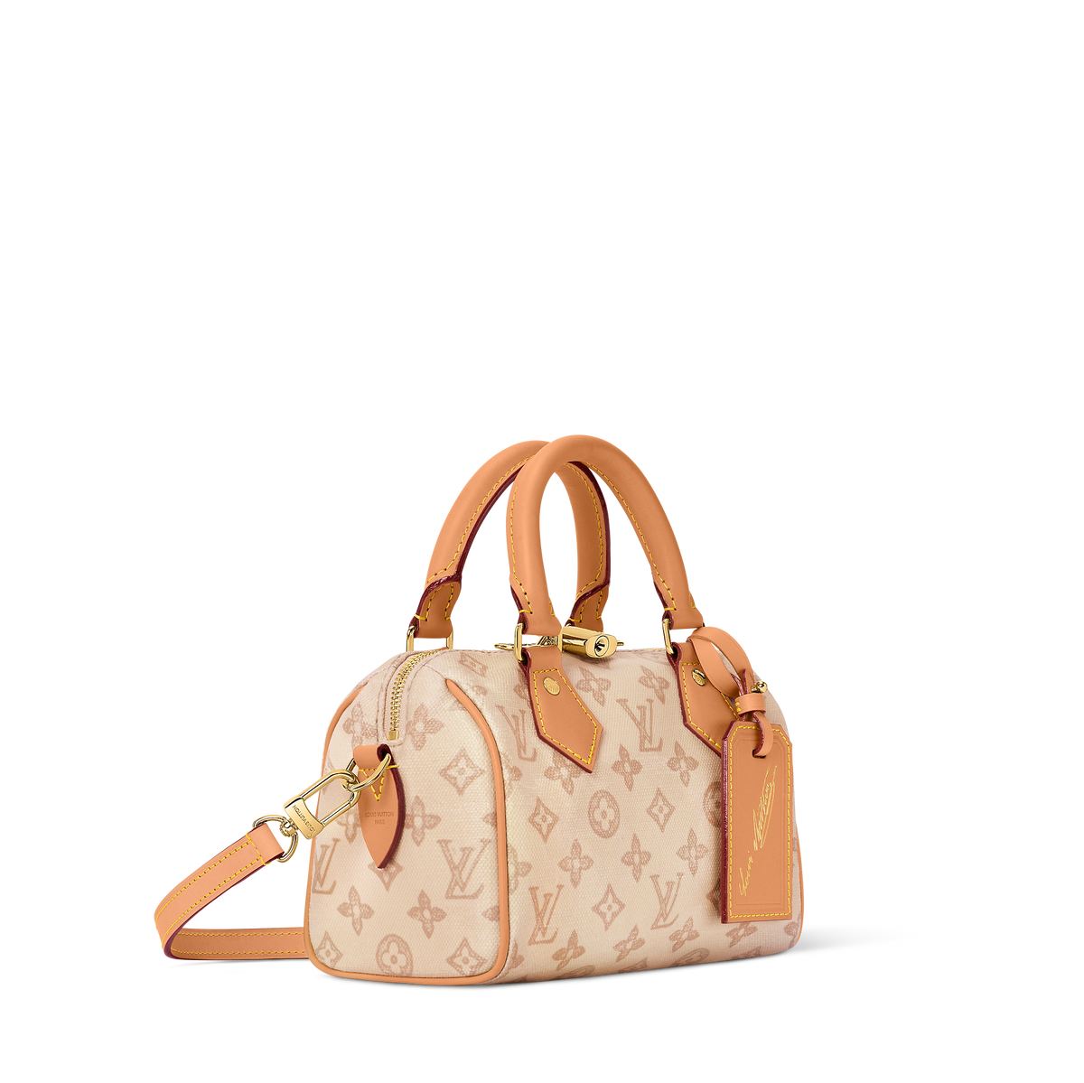 LV Speedy Bandouliere 20 Beige Bag