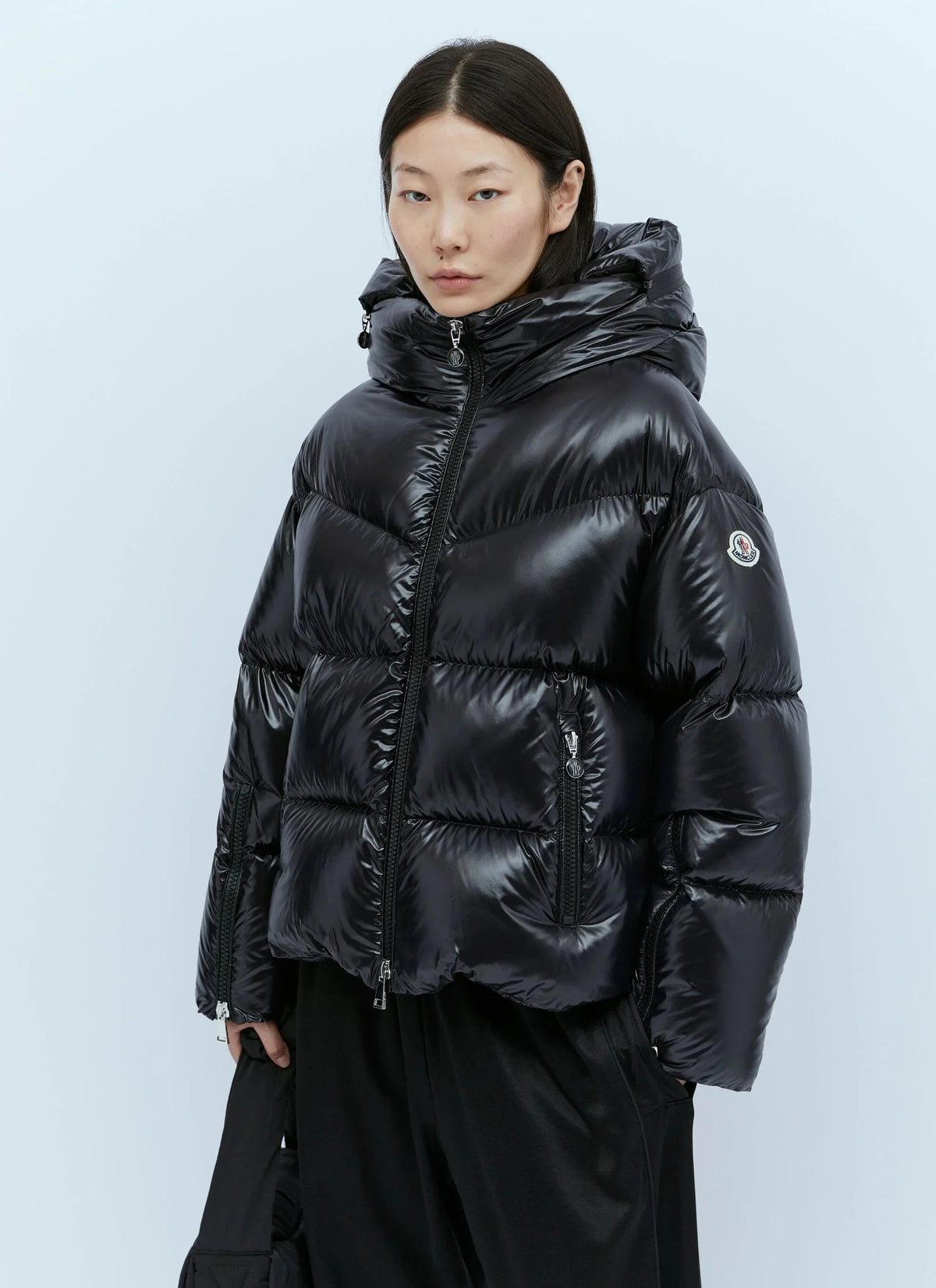 Moncler Huppe Noir · Doudoune à capuche