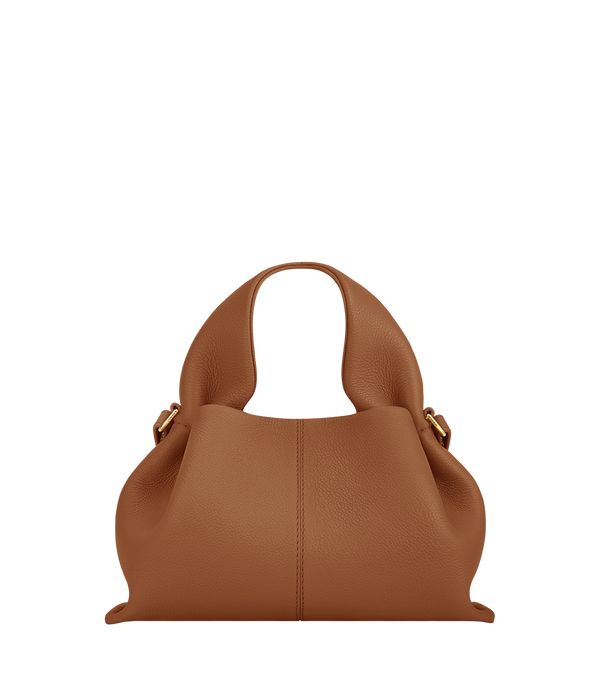 Polène Bag Numéro Neuf Mini Grained Camel