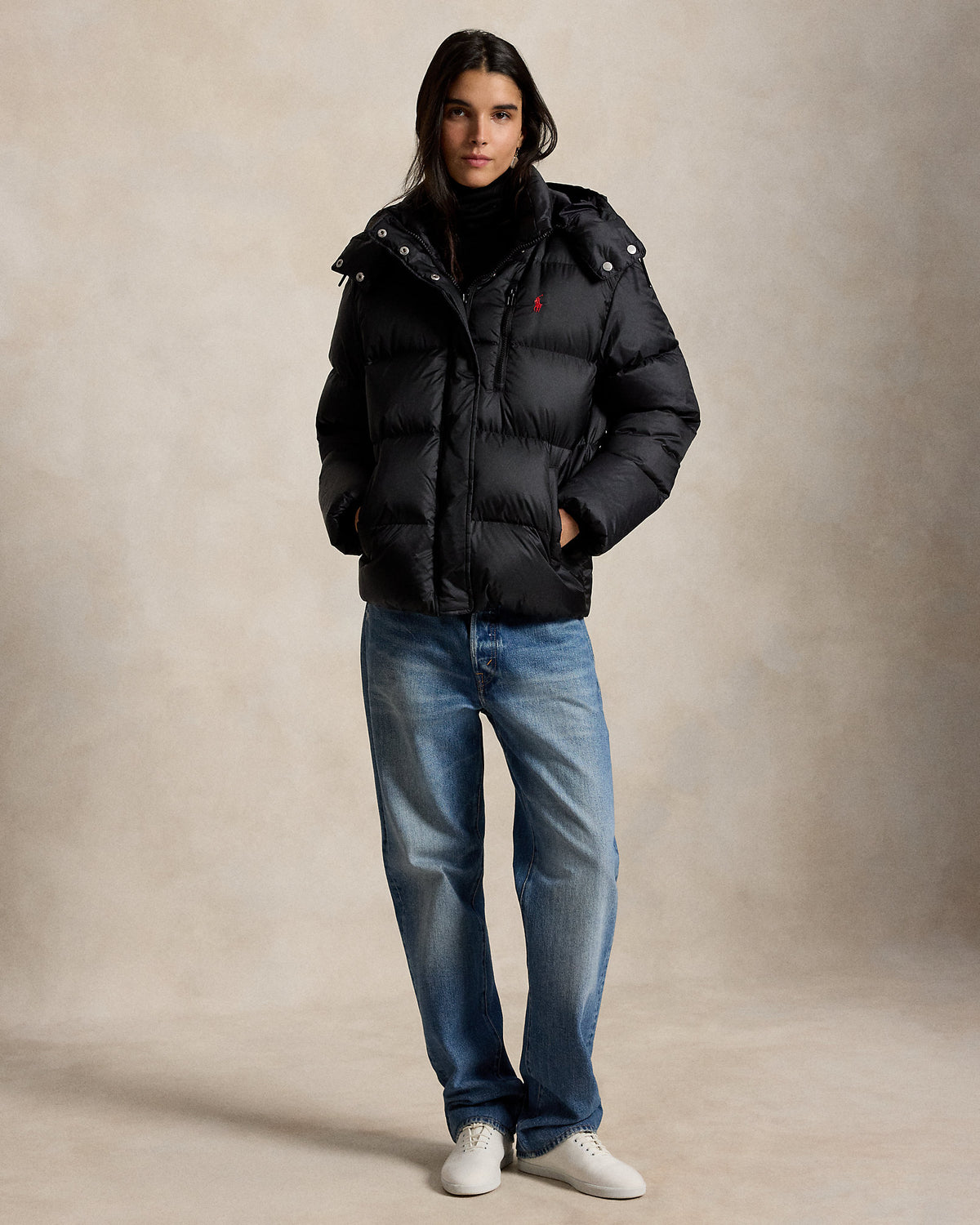 Ralph Lauren Mi-Lourde Noir · Doudoune en duvet