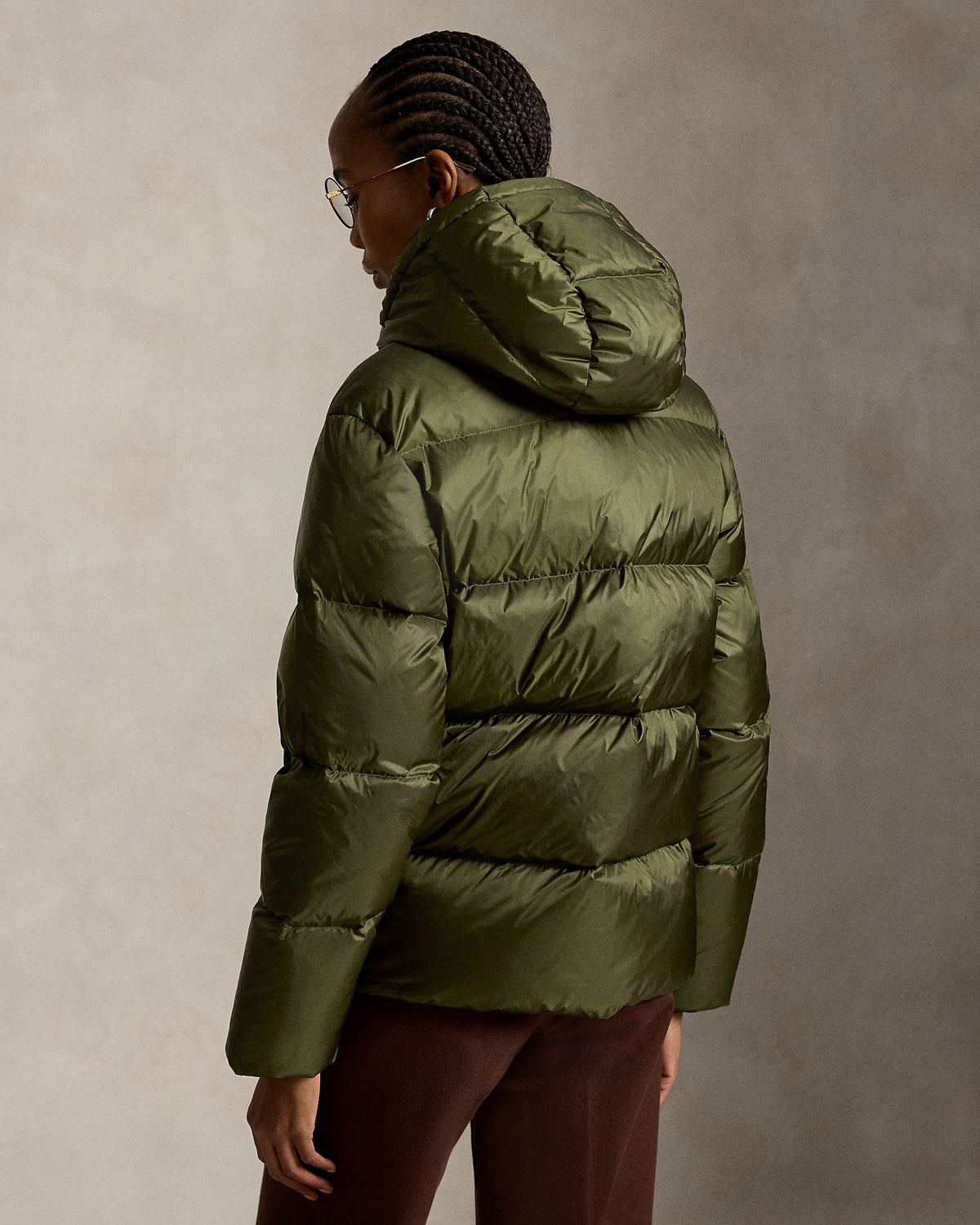 Ralph Lauren Mi-Lourde Vert Olive · Doudoune en duvet