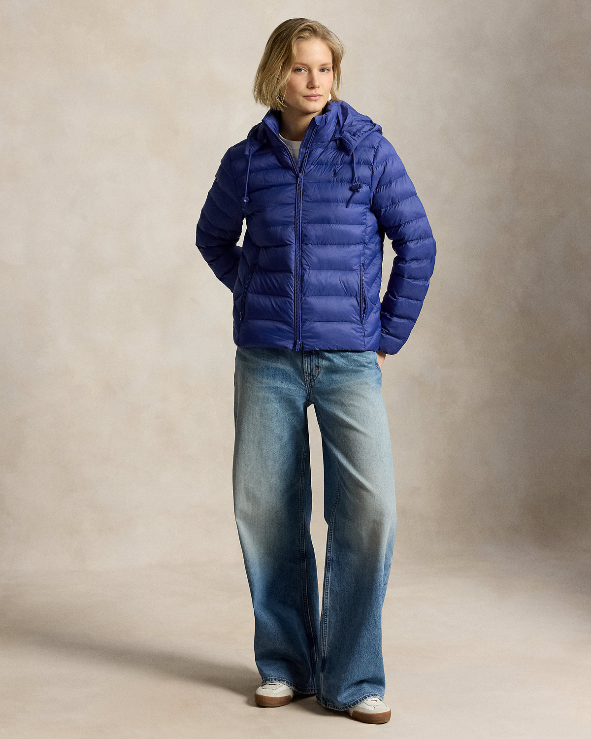 Ralph Lauren Rangeable Bleu Roi · Veste à capuche imperméable