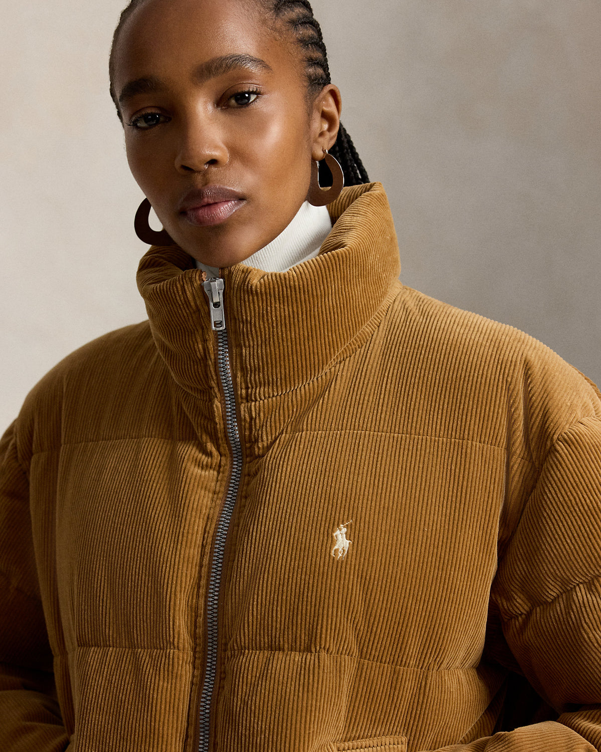 Ralph Lauren Velours Côtelé Camel · Doudoune