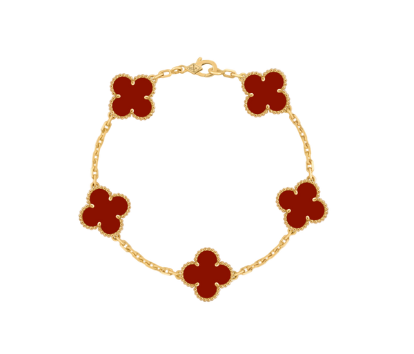 Van Cleef Vintage Alhambra 5 motifs Cornaline