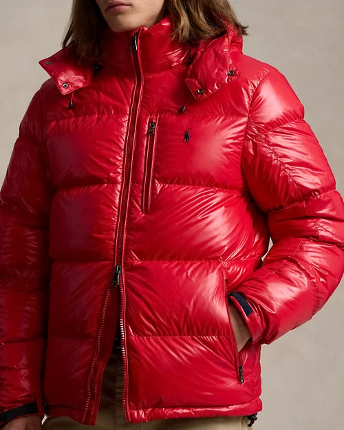 Ralph Lauren Gorham Rouge · Doudoune brillante