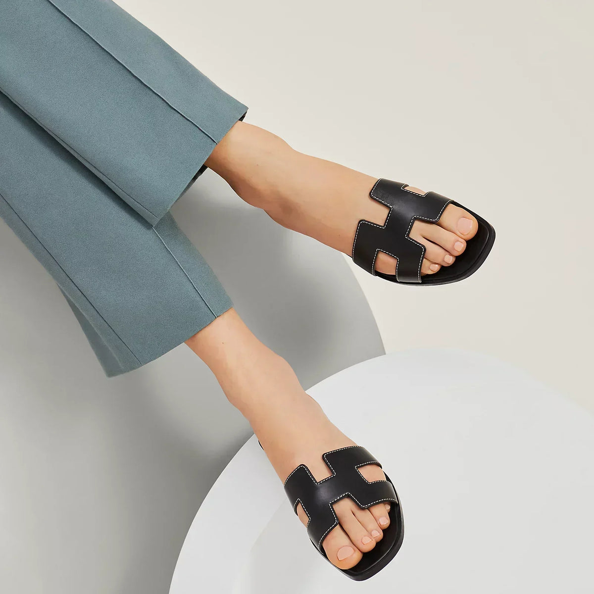 Hermes Sandals Black