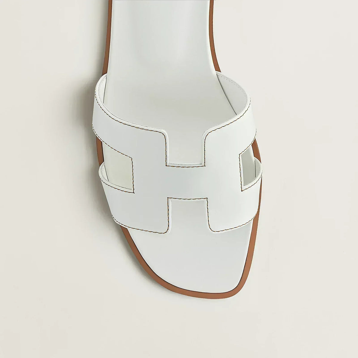 Hermes Sandals White