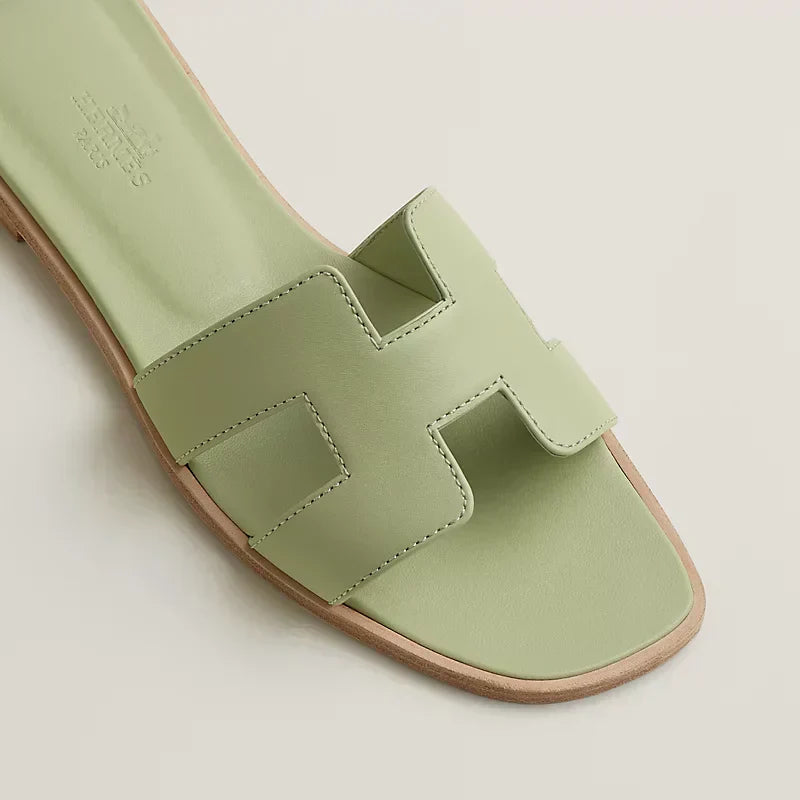Hermes Sandals Sea Green