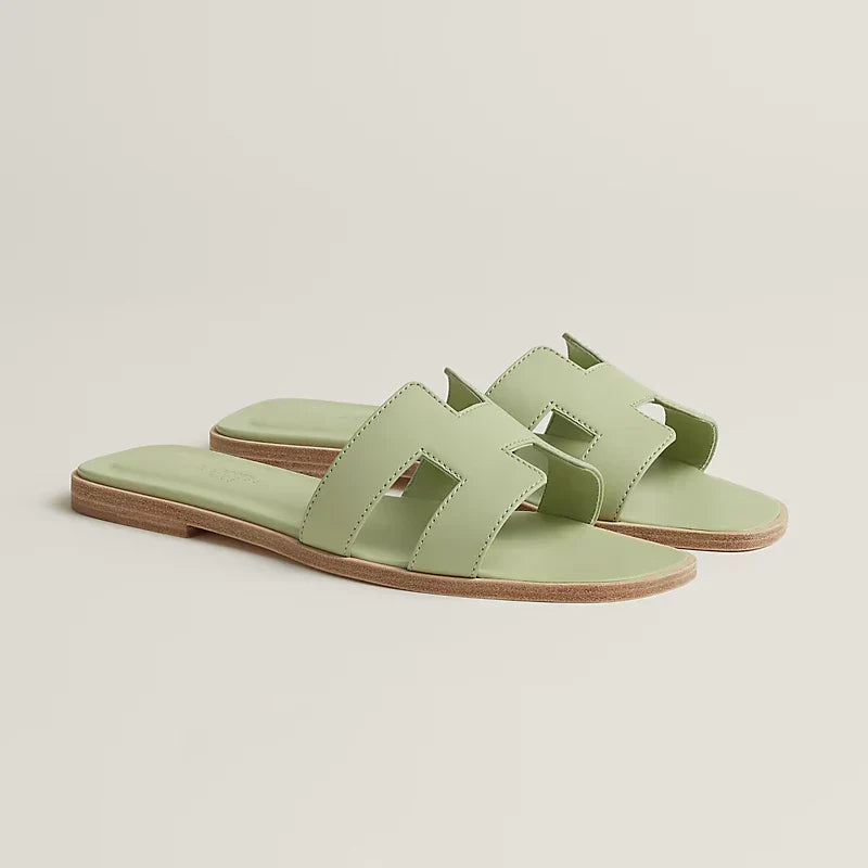 Hermes Sandals Sea Green