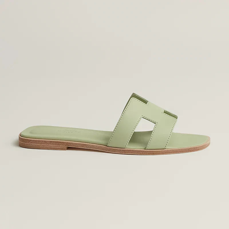 Hermes Sandals Sea Green