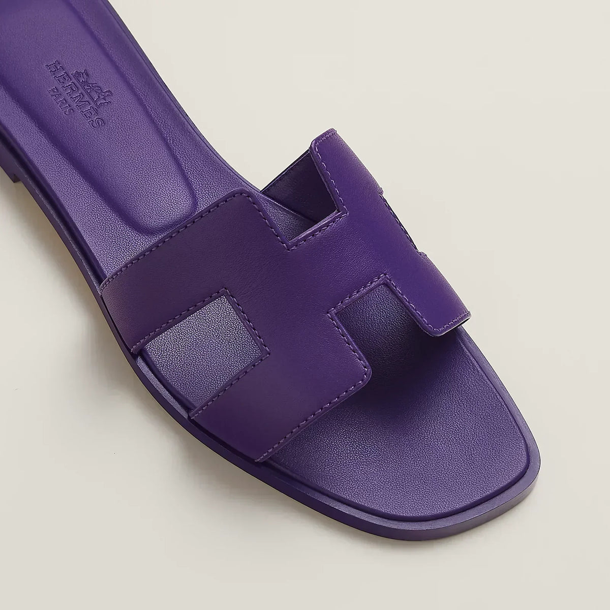 Hermes Sandals Purple Majorette