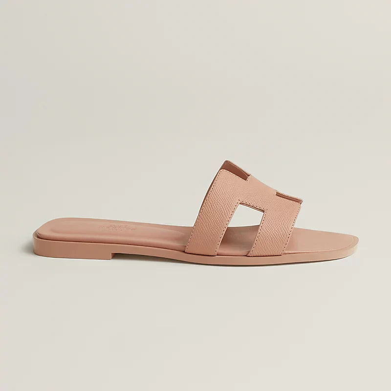 Hermes Sandals Pearl Beige