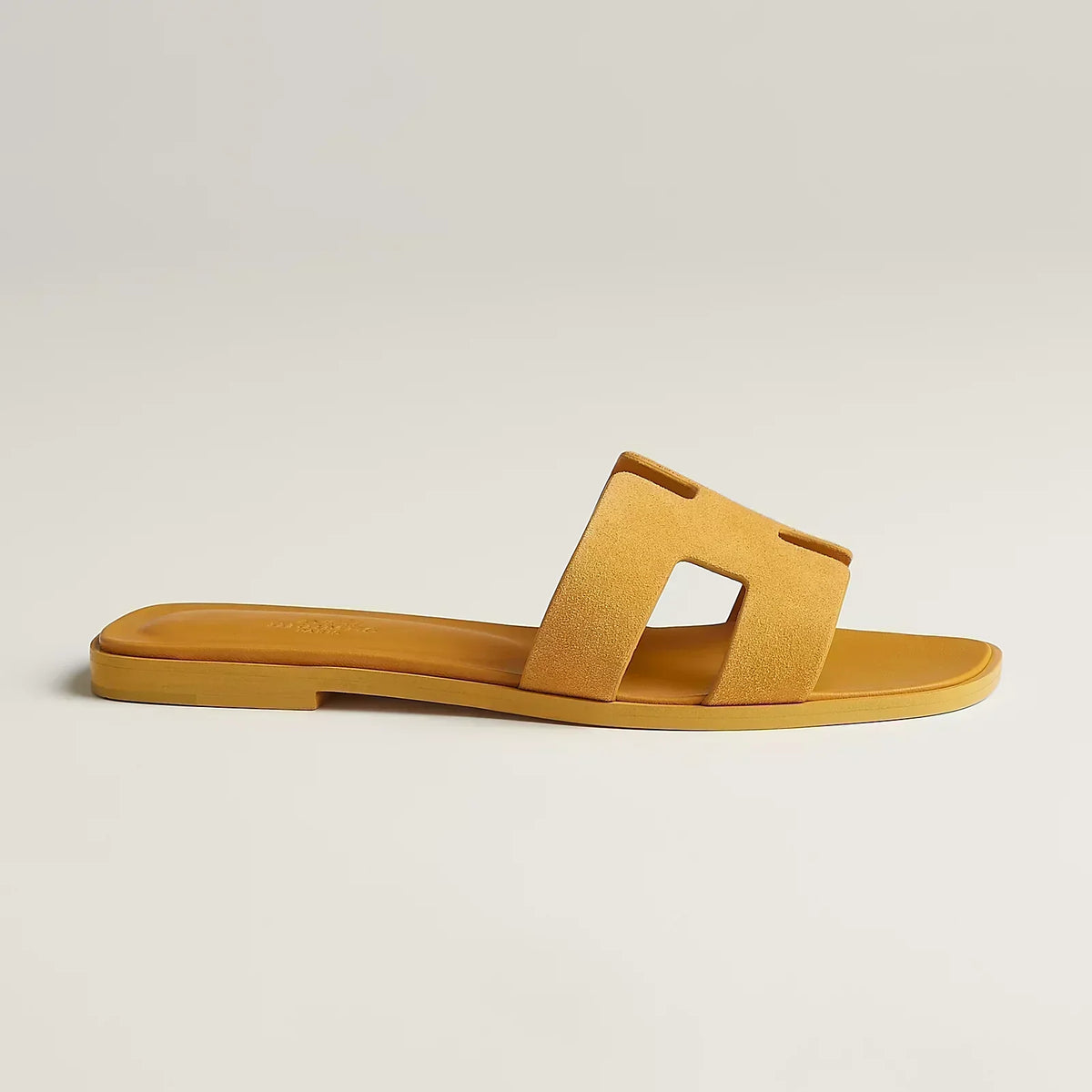 Hermes Sandals Yellow Brass