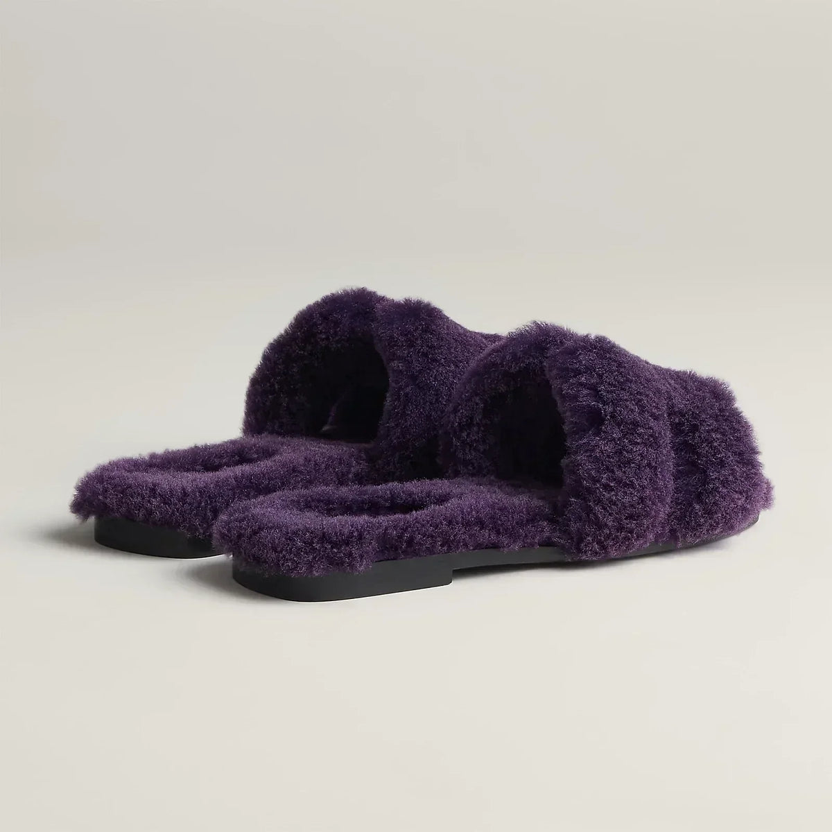 Hermes Sandals Dark Purple
