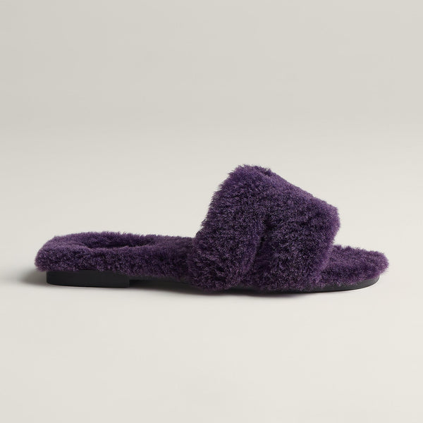 Hermes Sandals Dark Purple