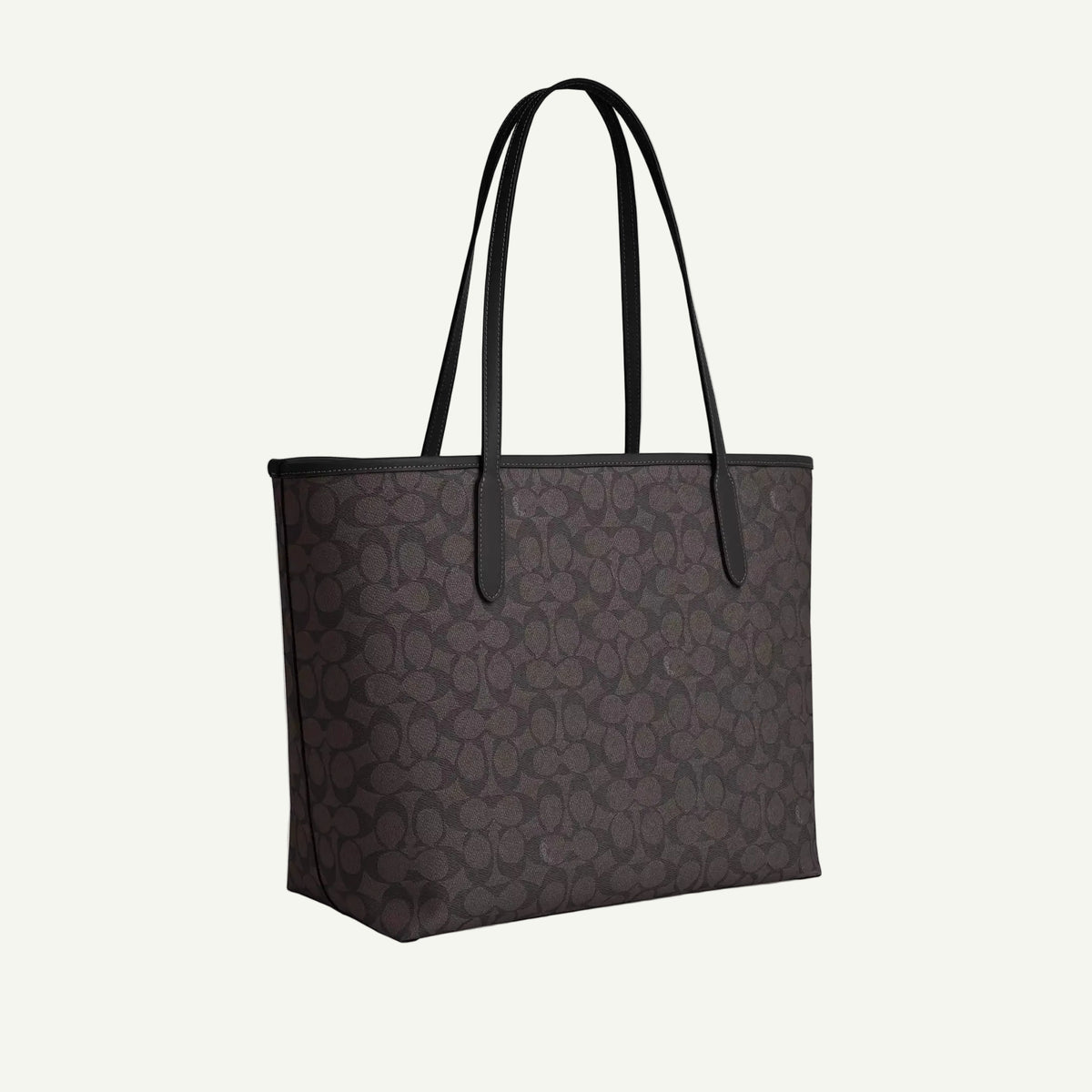 Coach City Tote Bag Black Canvas