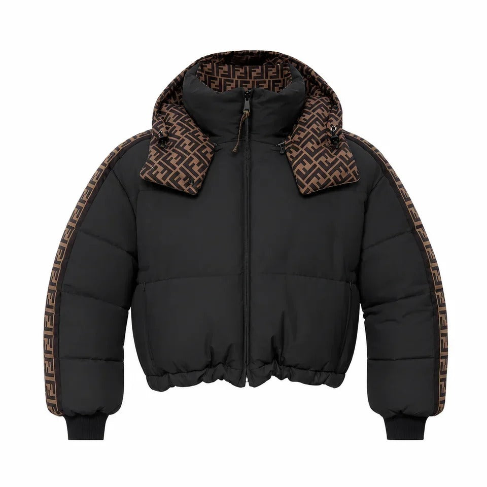 Fendi Réversible Noir et FF · Doudoune