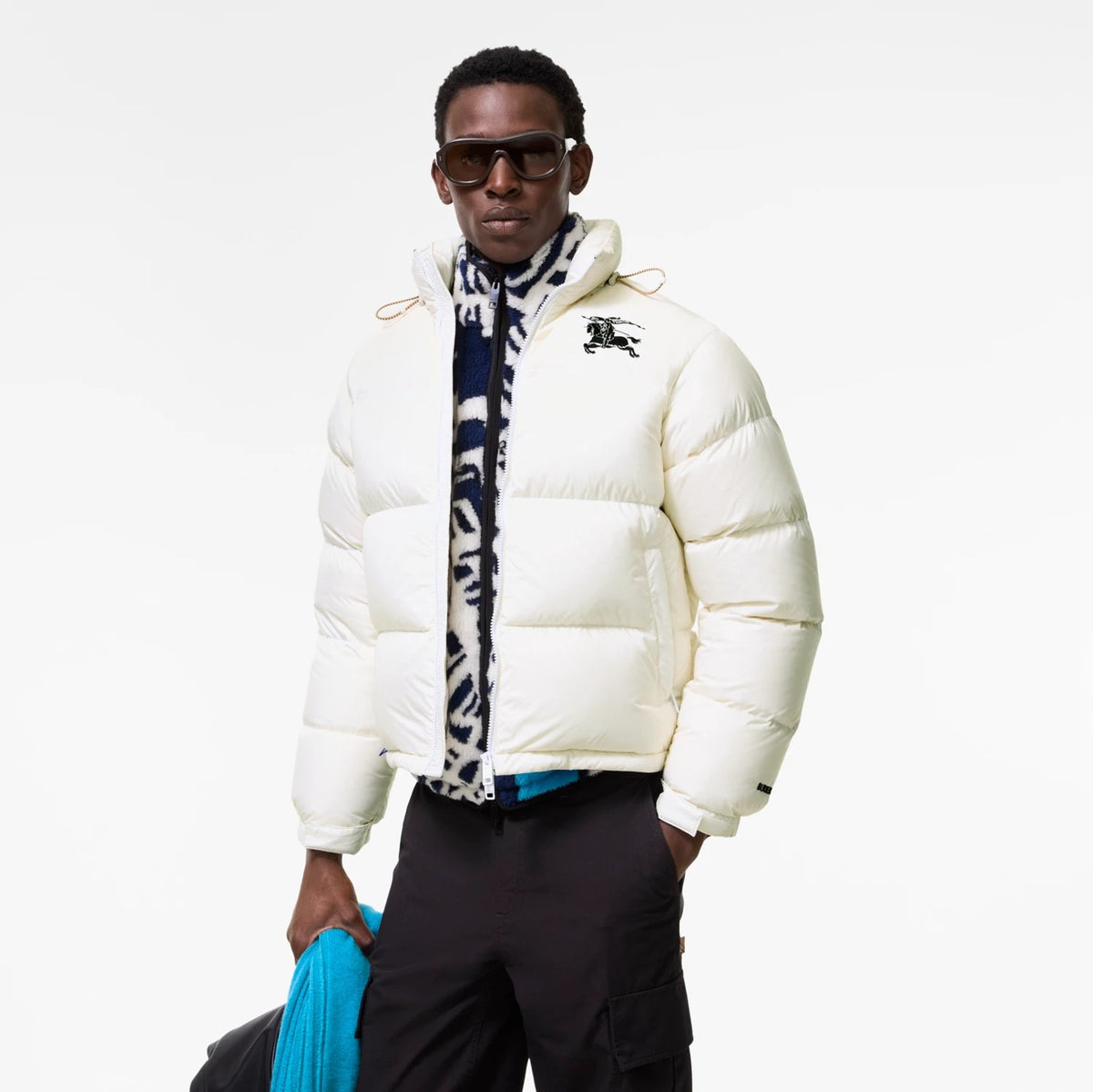 Burberry Highlands Blanc Porcelaine · Doudoune
