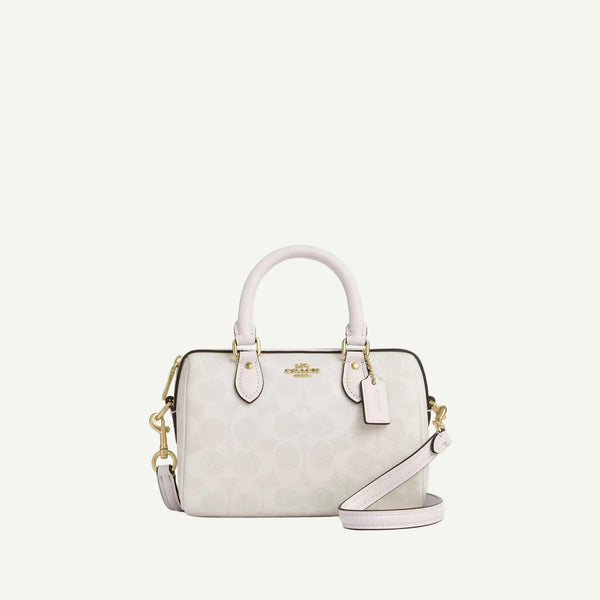 Coach Rowan Mini Crossbody Bag White Canvas