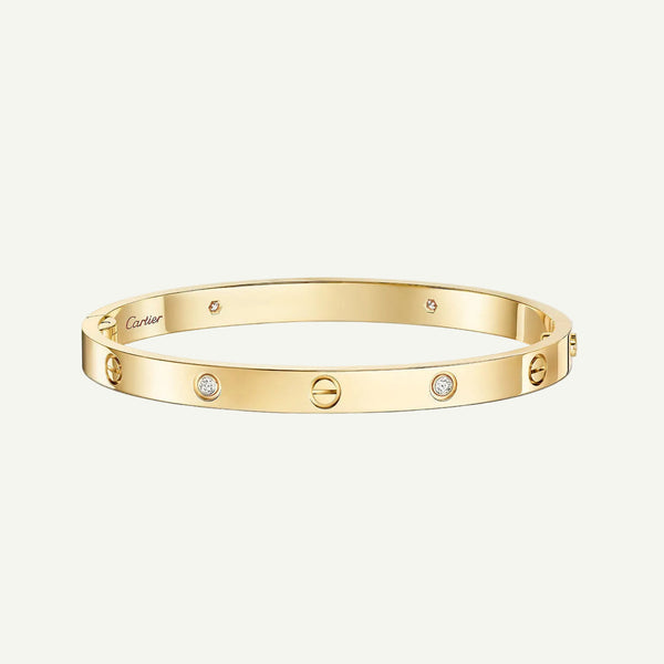 Cartier - Love Bracelet, 4 Diamonds Yellow Gold