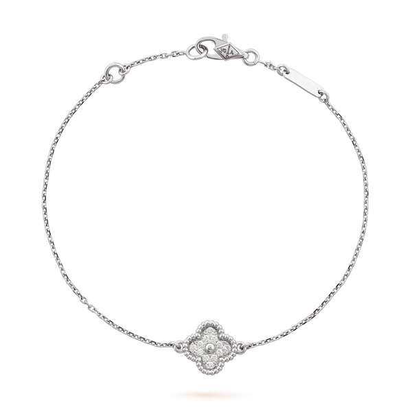 Van Cleef Sweet Alhambra Or blanc