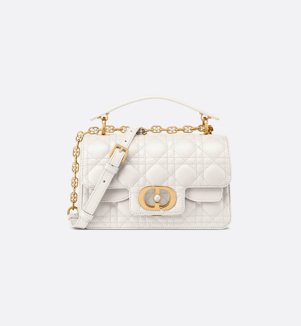 Dior Top Handle Jolie Small White Bag