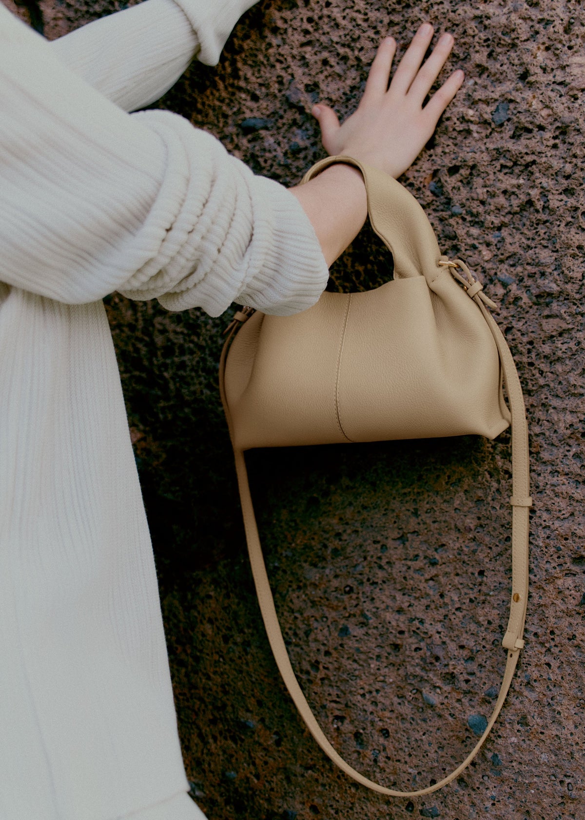 Polène Bag Numéro Neuf Mini Grained Sand