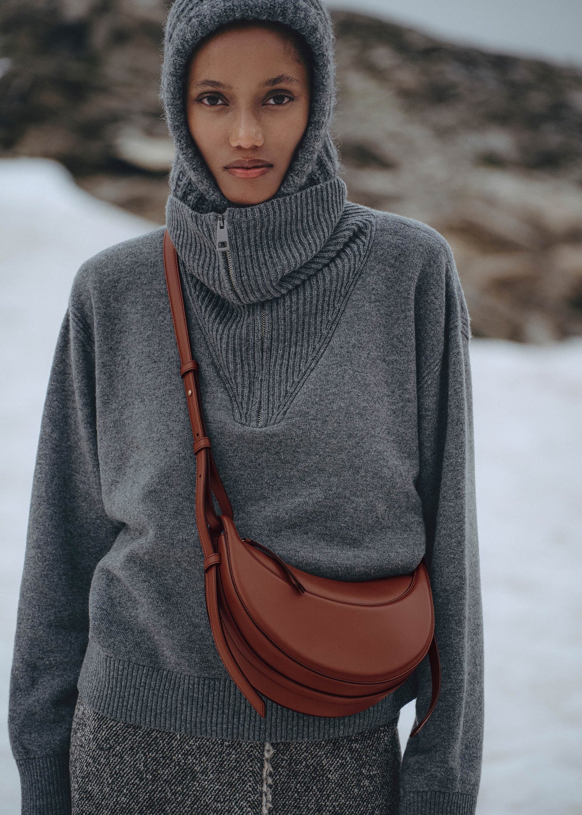Polène Bag Numéro Dix Smooth Red Clay