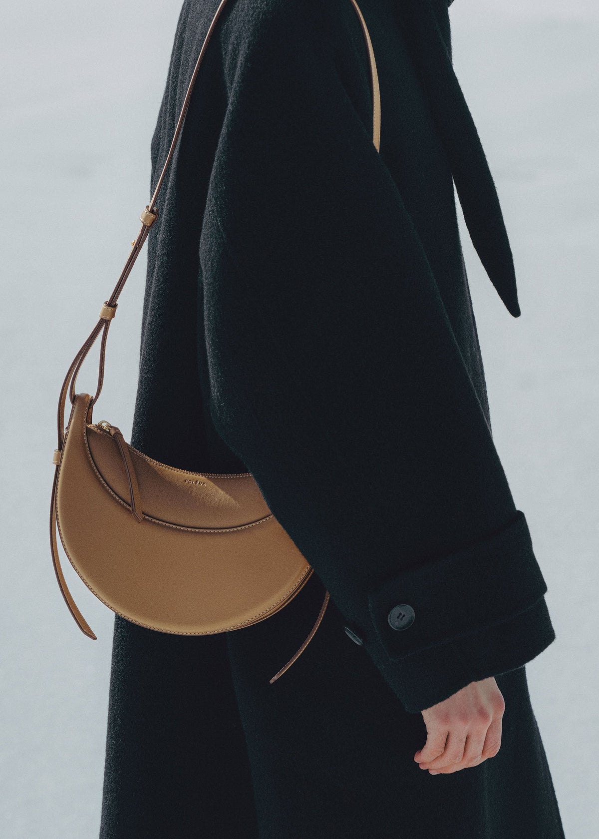 Polène Bag Numéro Dix Smooth Ochre