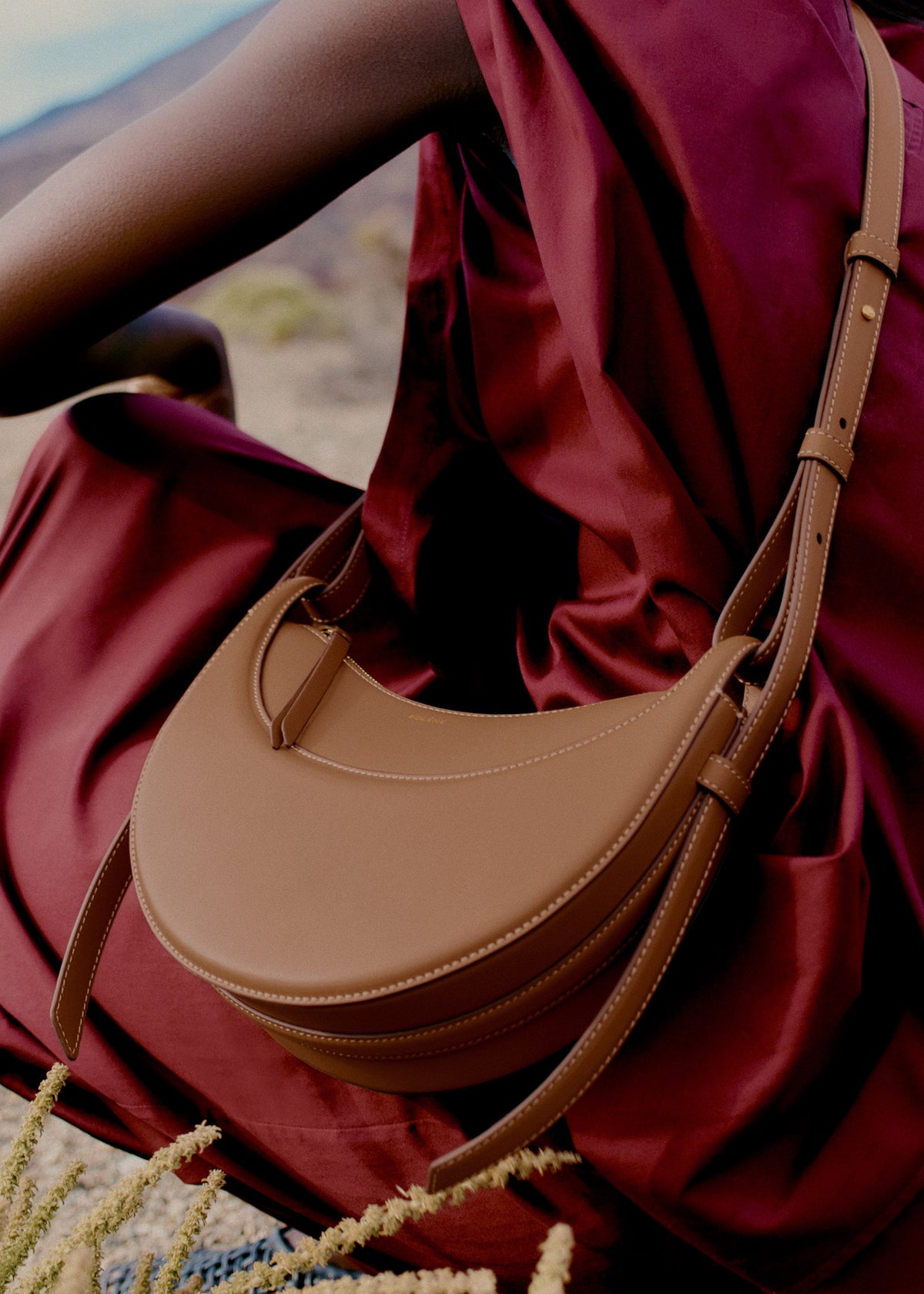 Polène Bag Numéro Dix Smooth Camel