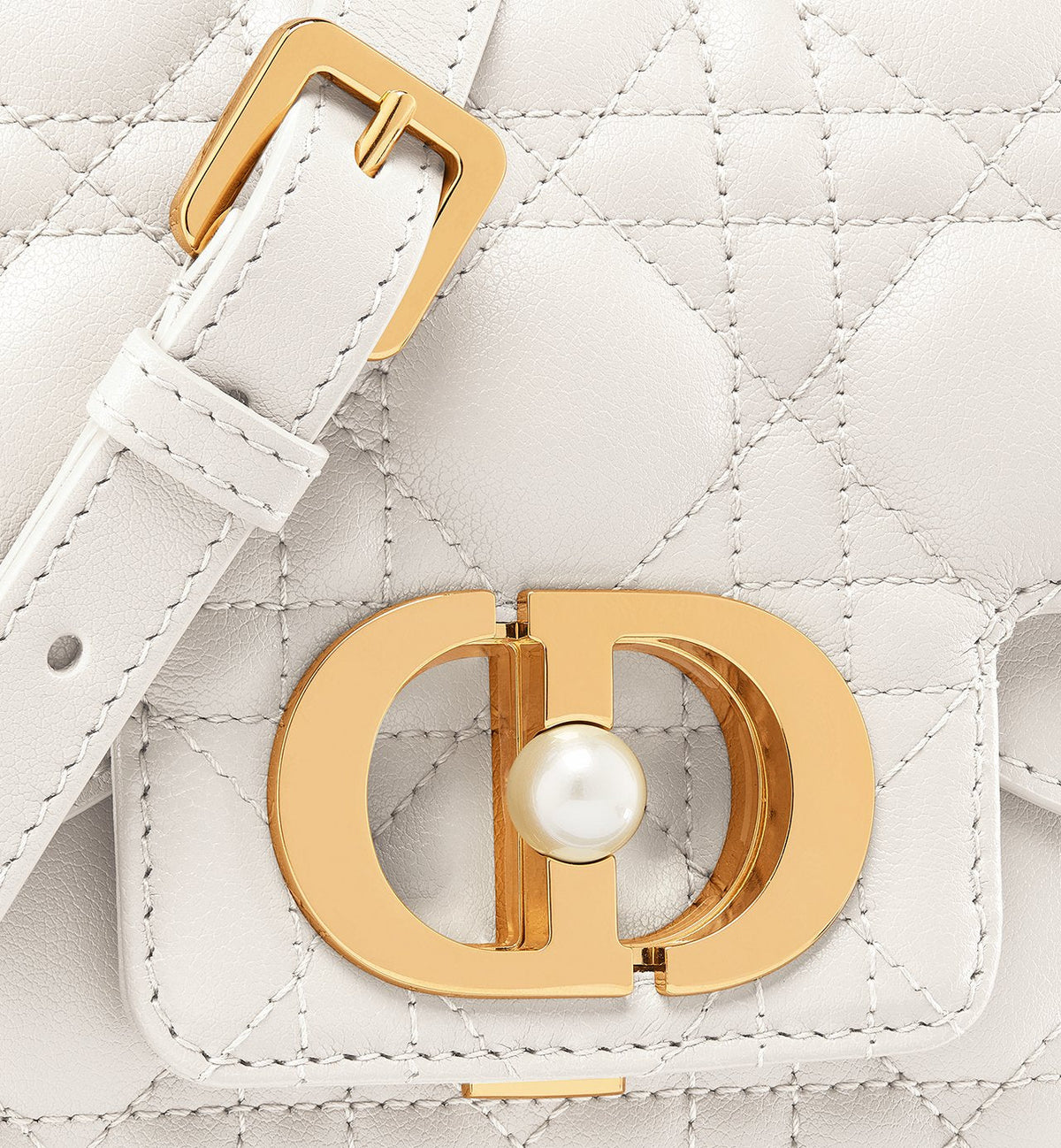 Dior Top Handle Jolie Small White Bag