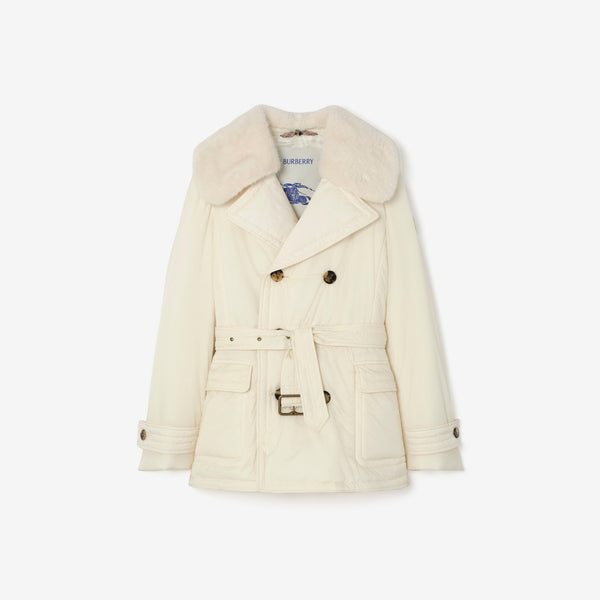 Burberry Hertford Blanc · Veste trench matelassée