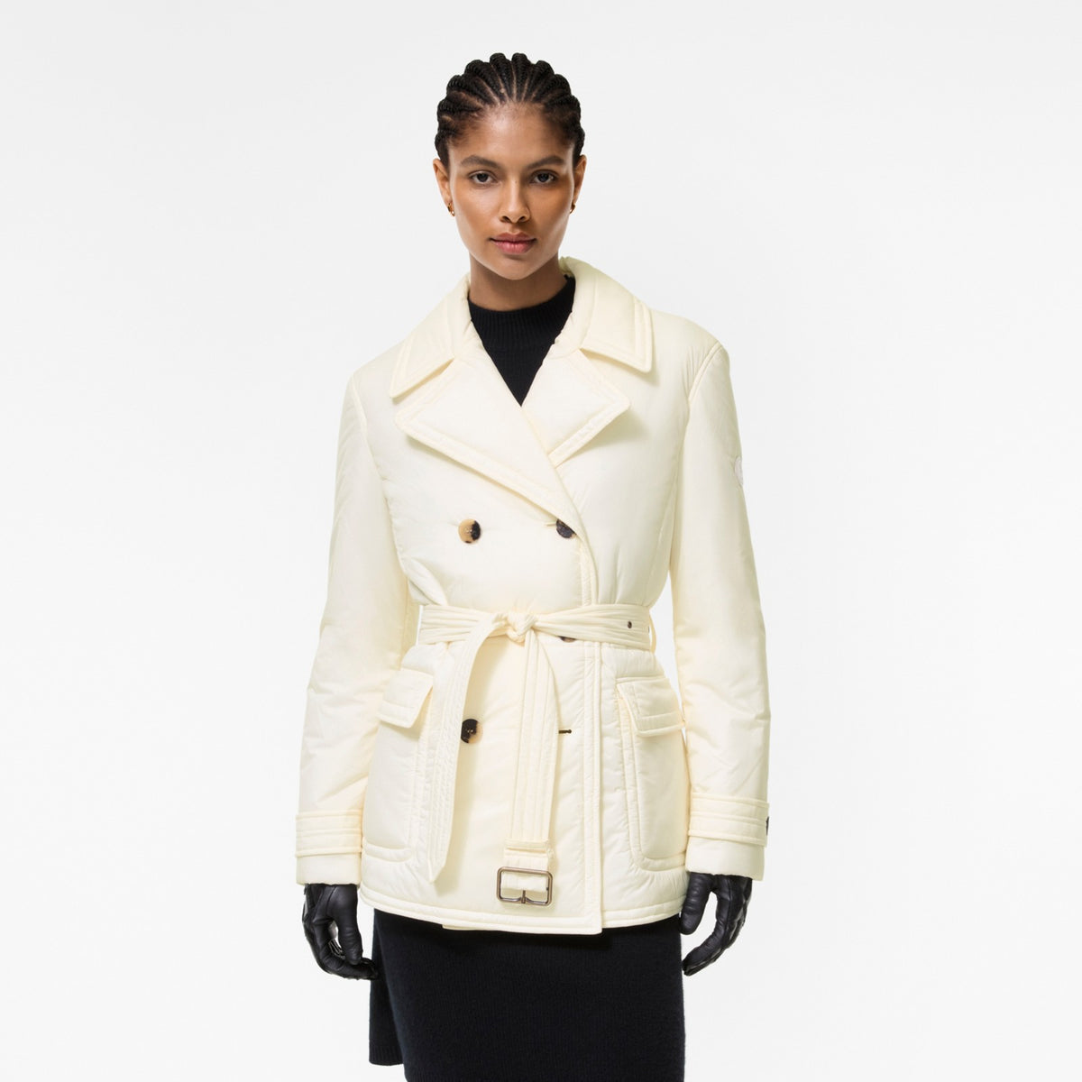 Burberry Hertford Blanc · Veste trench matelassée