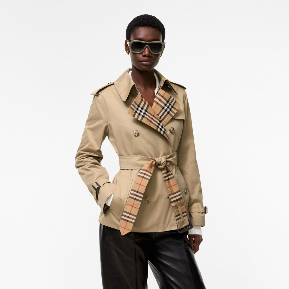 Burberry Lakefield Beige Miel · Veste trench